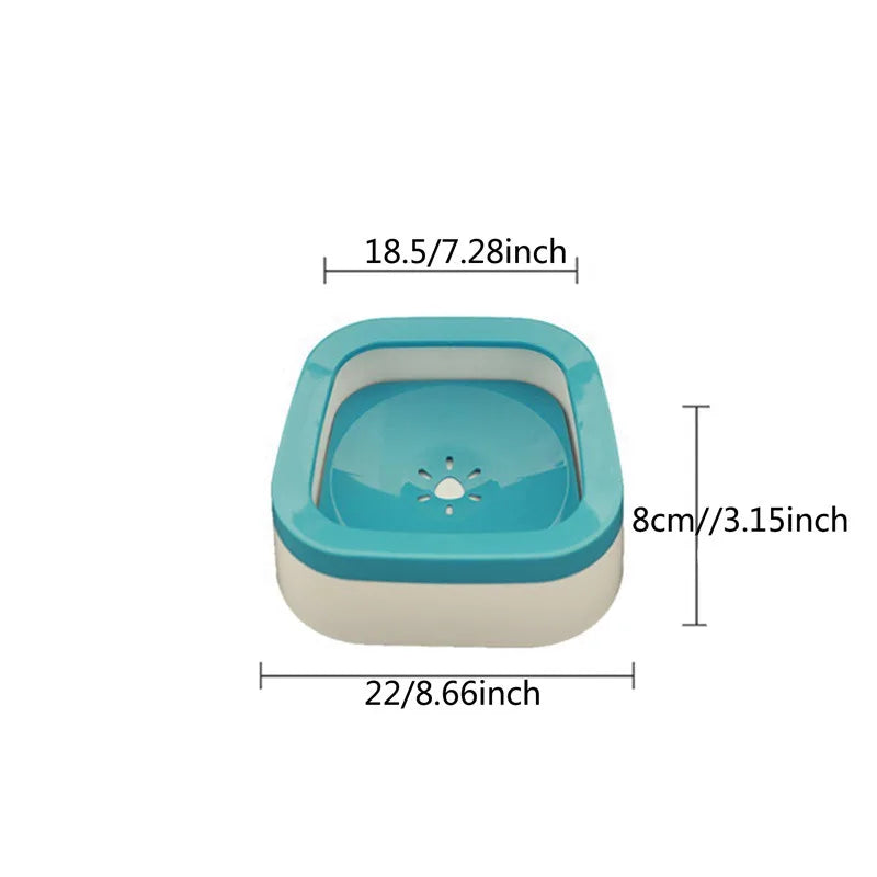 Anti-splash Water Bowl For Dogs 1L Large Capacity Drinker Drinking Bowls Dog Waterer For