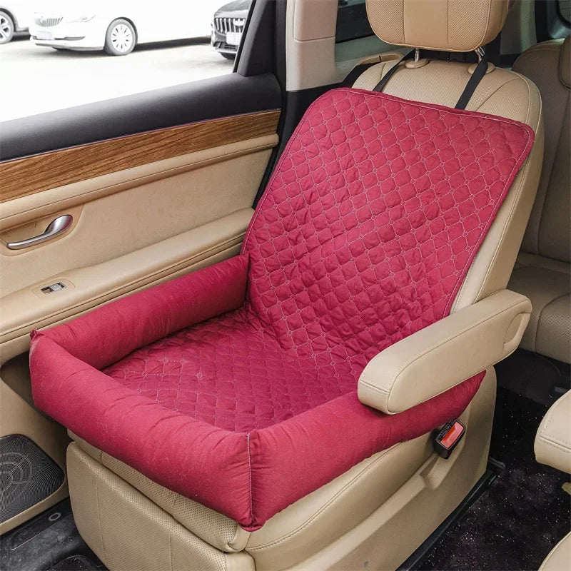 Dog Cat Pets Car Seat Cushion Outdoor Travel Hanging Bag Quilted Seat Pet Bed Car Nest