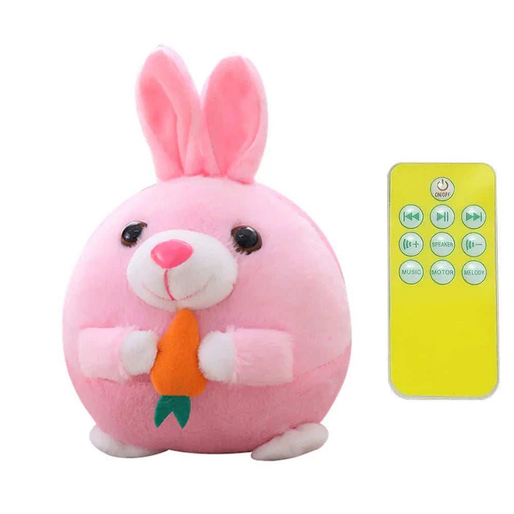 Cartoon Pig Active Moving Pet Plush Toy Washable Talking Moving Dog Ball Toy USB