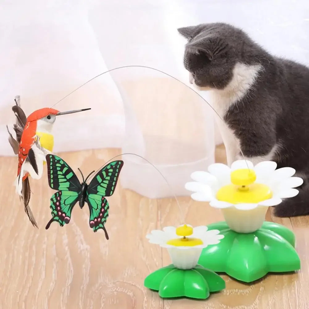 Electric Butterfly Cat Toy Shake Rotating Flying Automatic Humming Bird Intelligence