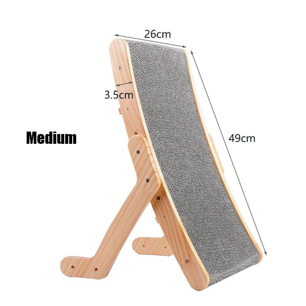 Wood Anti Cat Scratcher Cat Scratch Board Bed 3 In 1 Pad Vertical Pet Cat Toys Grinding