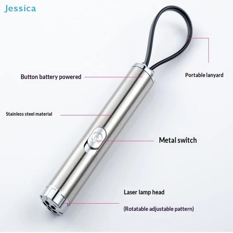 Multi-pattern Laser Cat Teaser Pen Pet Toy with Infrared Always-on Switch
