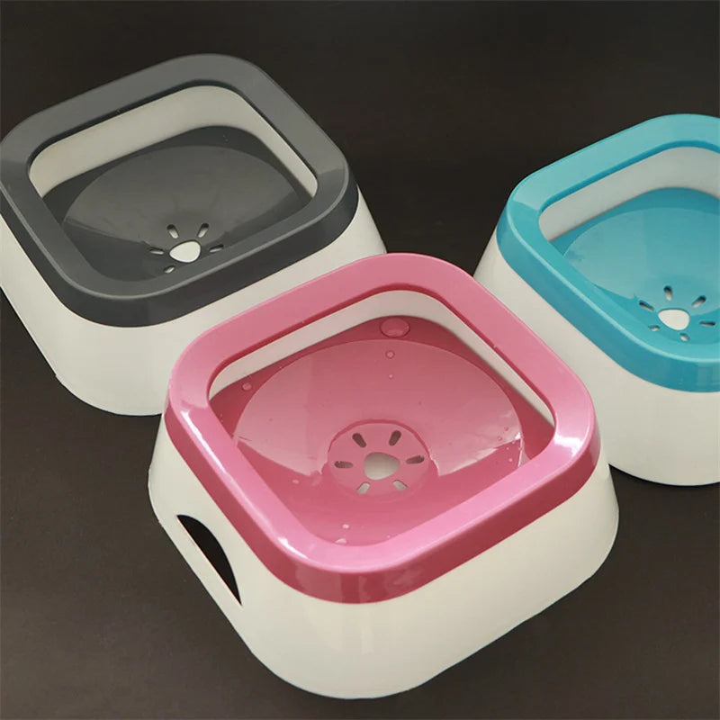 Anti-splash Water Bowl For Dogs 1L Large Capacity Drinker Drinking Bowls Dog Waterer For