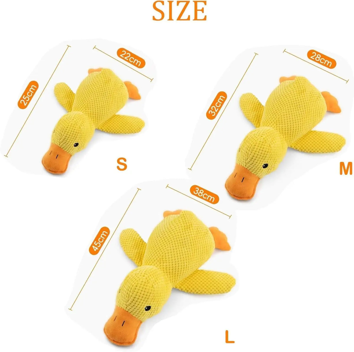 Duck dog toy plush chew resistant durable dog toy with quacking sound teeth grinding