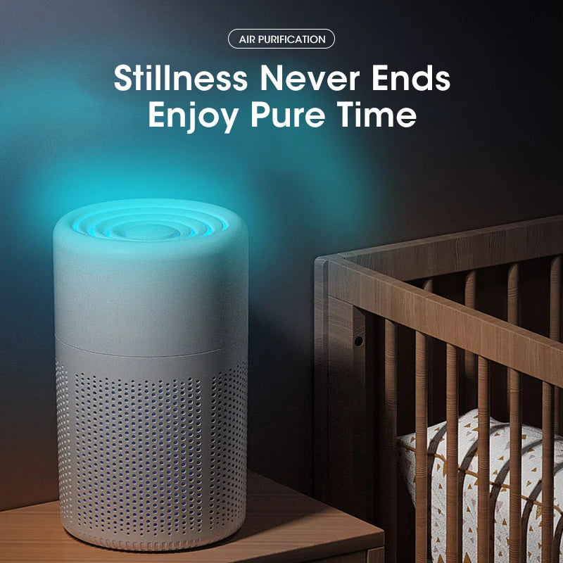 Mini Desktop Air Purifier Portable Air Purifier Household Air Cleaner With HEPA Filter