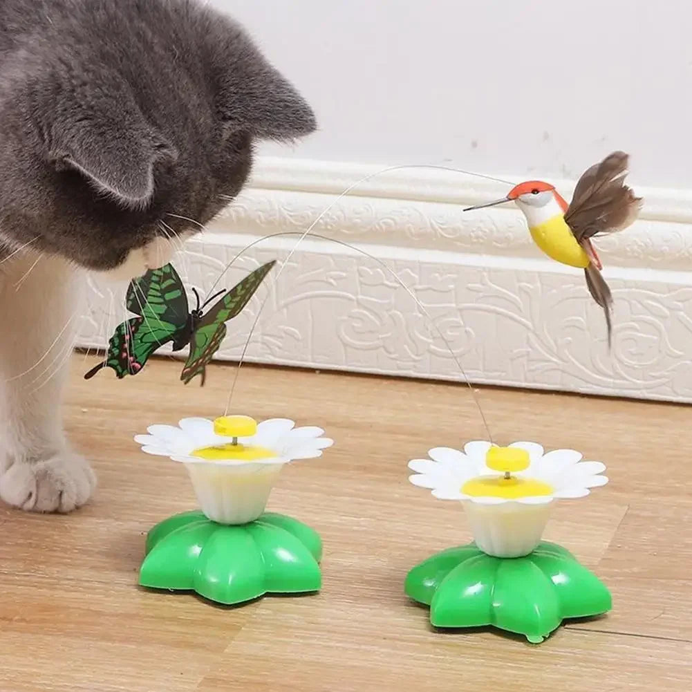Electric Butterfly Cat Toy Shake Rotating Flying Automatic Humming Bird Intelligence