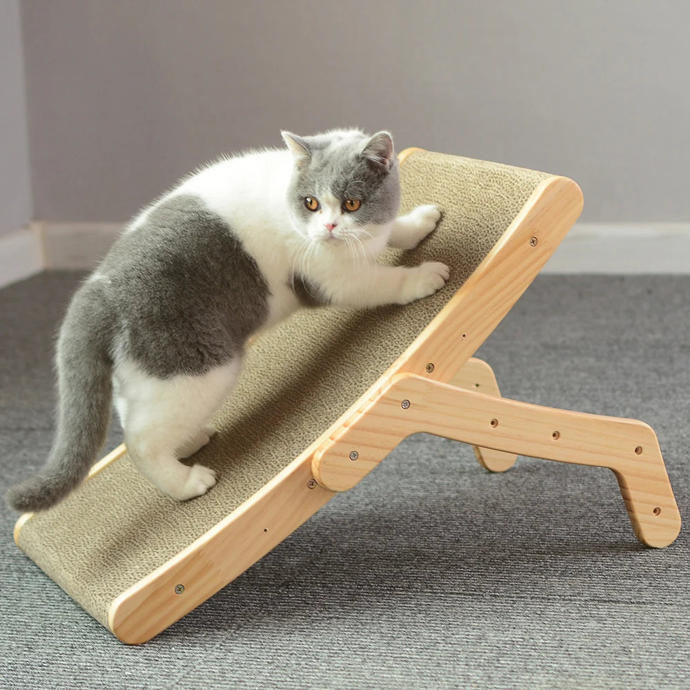 Wood Anti Cat Scratcher Cat Scratch Board Bed 3 In 1 Pad Vertical Pet Cat Toys Grinding
