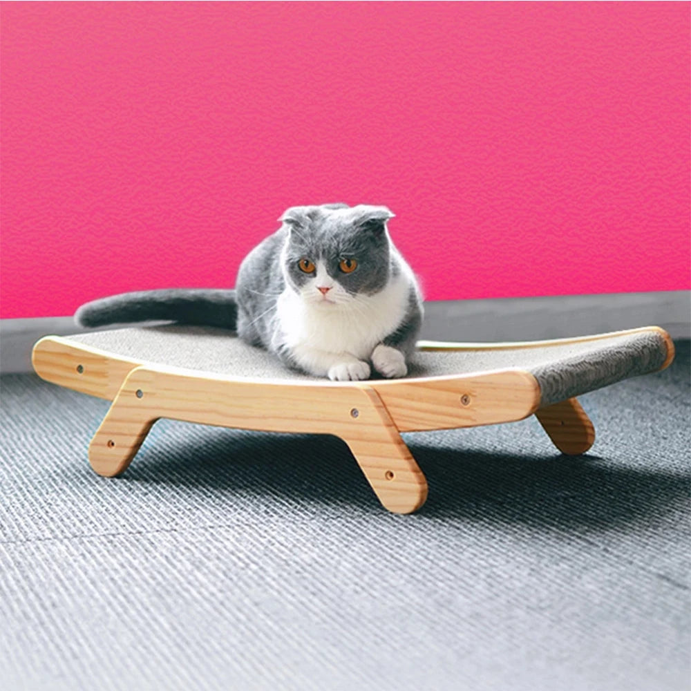 Wood Anti Cat Scratcher Cat Scratch Board Bed 3 In 1 Pad Vertical Pet Cat Toys Grinding