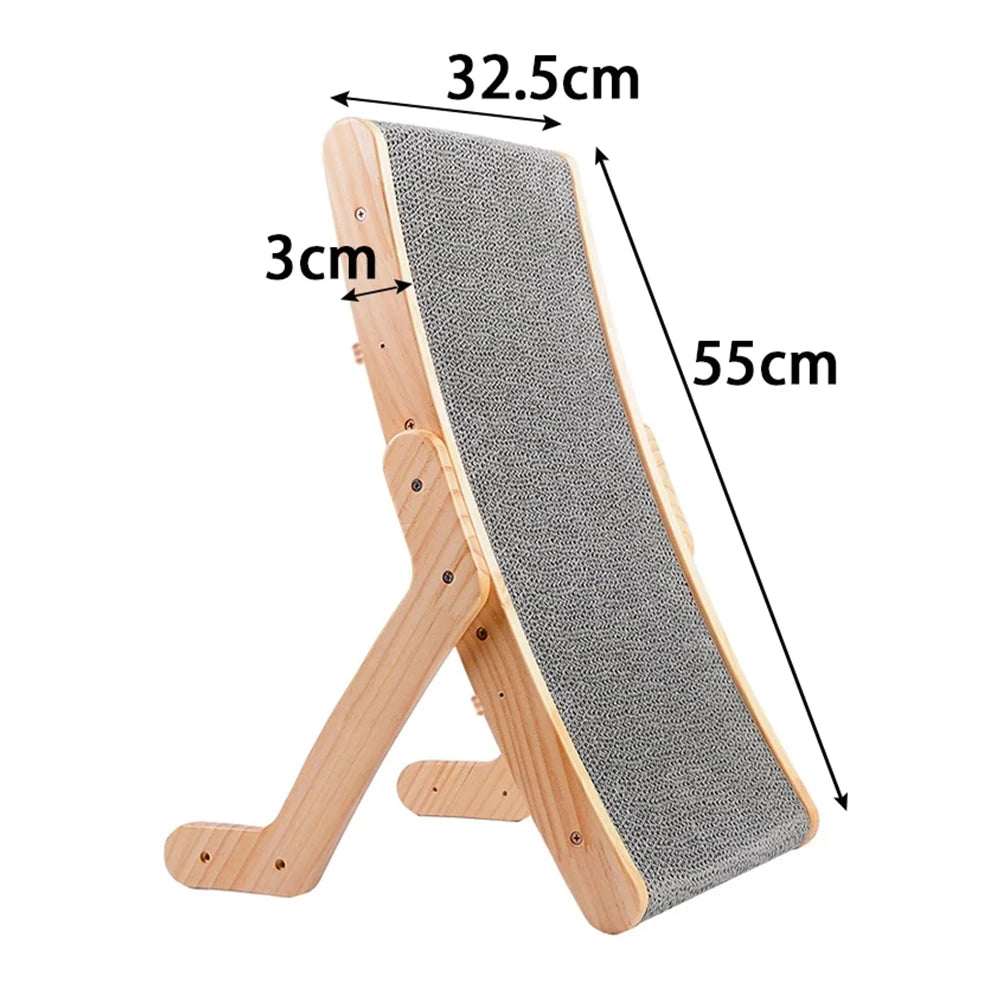 Wood Anti Cat Scratcher Cat Scratch Board Bed 3 In 1 Pad Vertical Pet Cat Toys Grinding