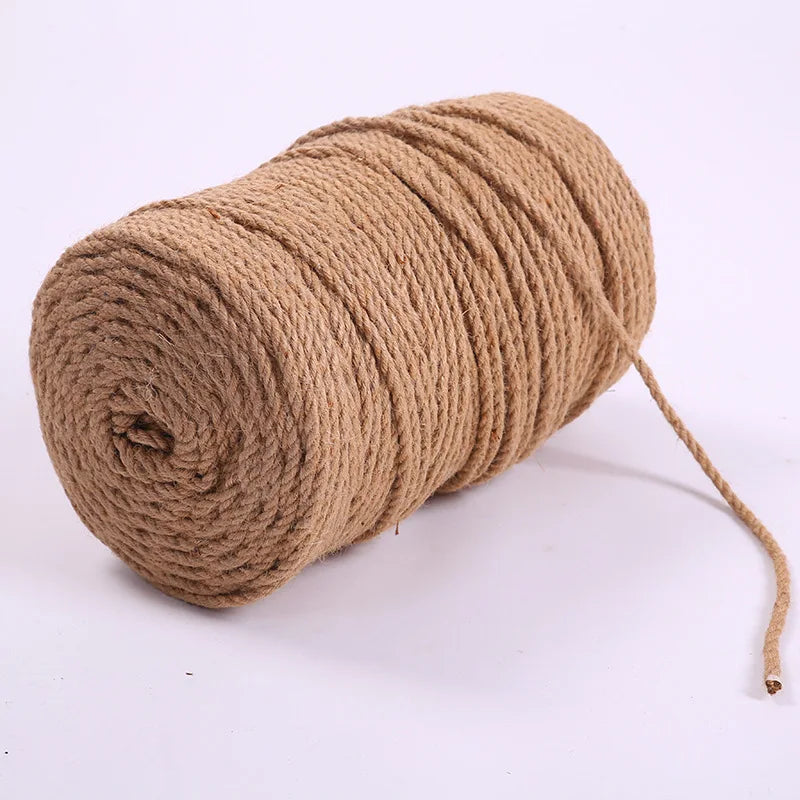 Sisal Rope Cat Tree Scratching Post Toy Cat Climbing Frame Replacement Rope Desk Legs