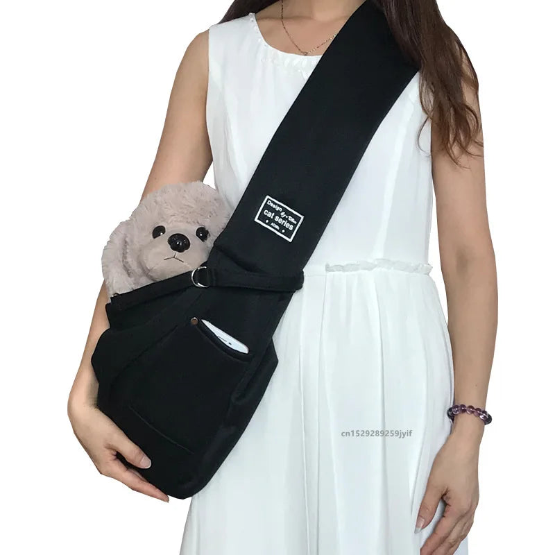 Comfortable Pet Crossbody Shoulder Bag Outdoor Travel Portable Cat Puppy Sling Carrier