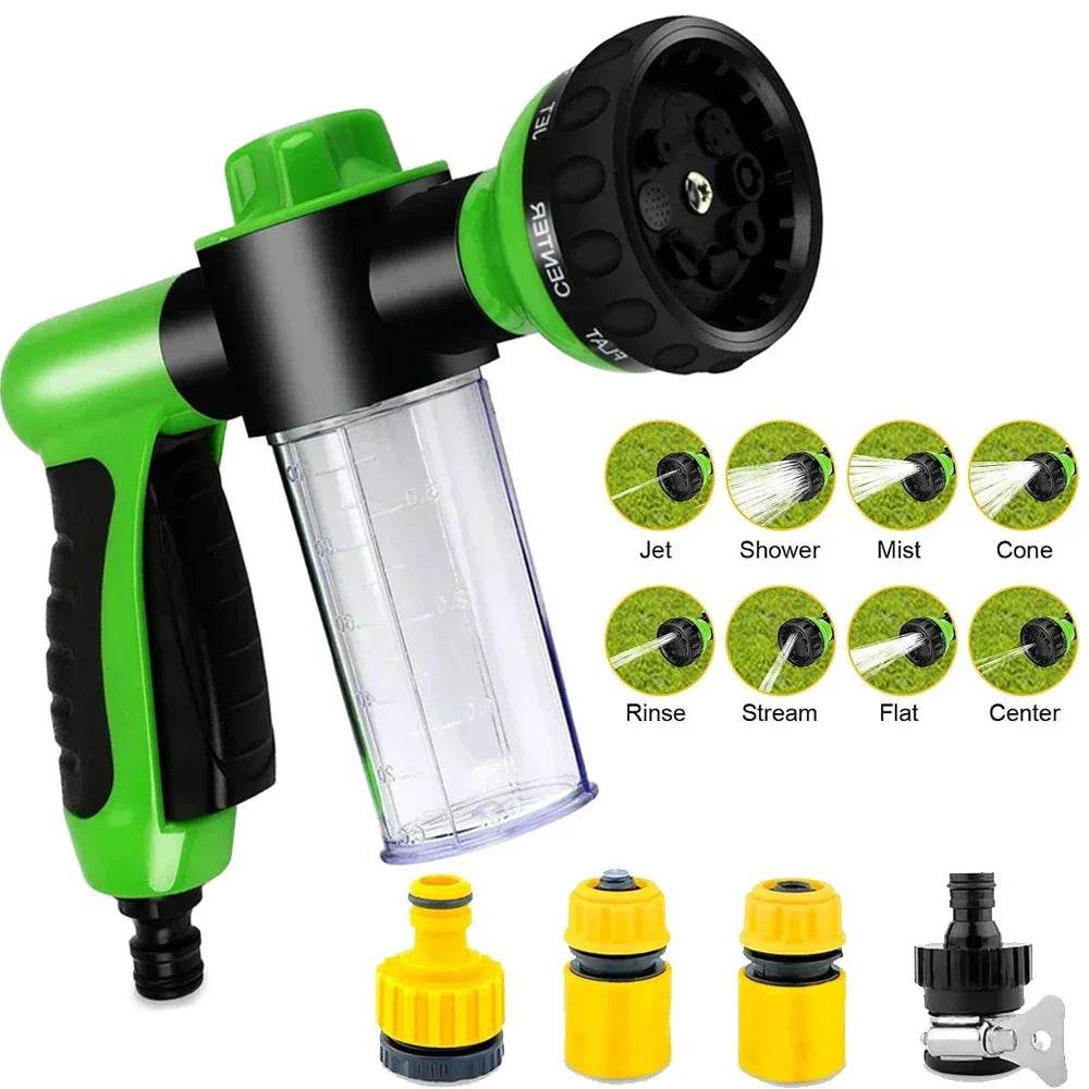 Dog Shower Sprayer 8 in 1 Pet Bath Cleaning Cat Dog Shower Gun High-pressure Hose Nozzle