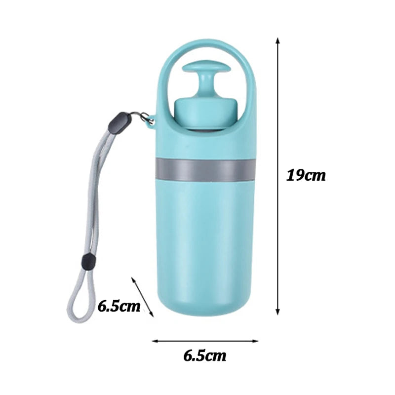Portable Dog Pooper Scooper with Garbage Bag Outdoor Pet Poop Grabber Claw Fecal Shovel