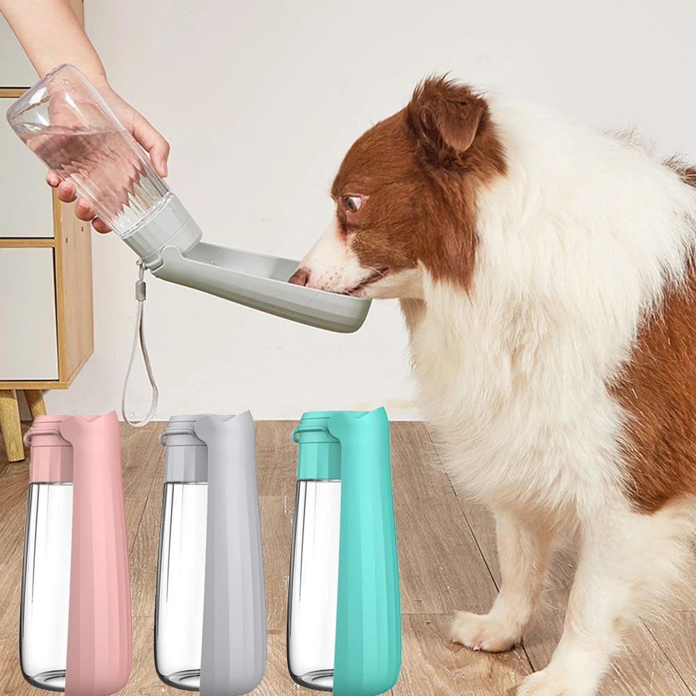 Portable Large Dog Water Bottle Outdoor Travel Walking Foldable Drinking Dispenser for