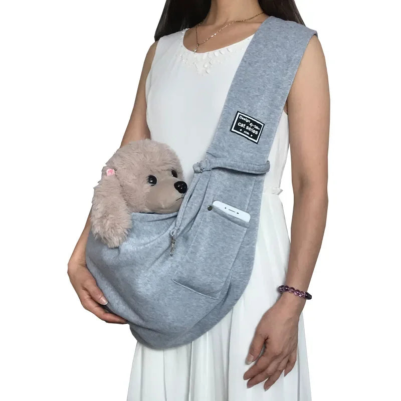 Comfortable Pet Crossbody Shoulder Bag Outdoor Travel Portable Cat Puppy Sling Carrier