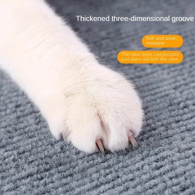 Shield furniture with a durable, self-adhesive cat scratch pad for multiple surfaces.