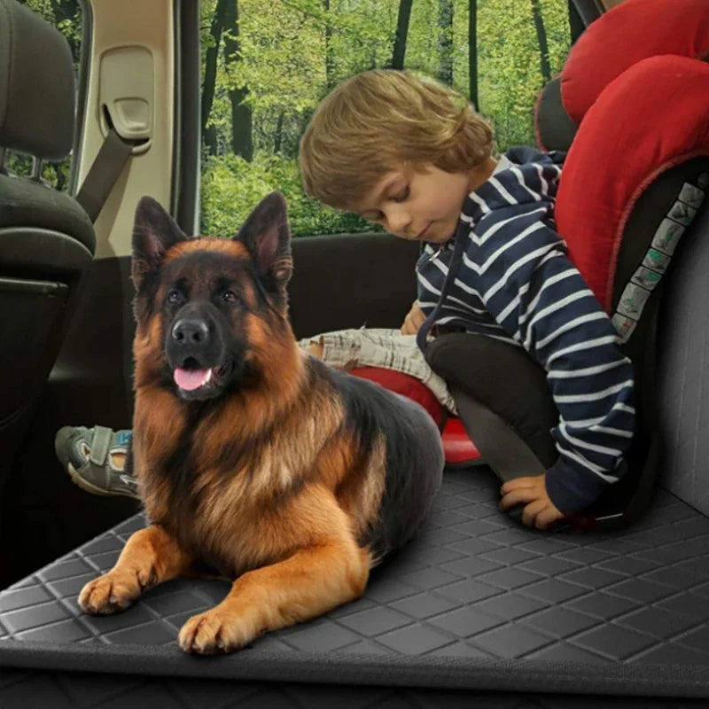 Waterproof, secure, convertible dog car seat cover for cleaner, calmer trips.