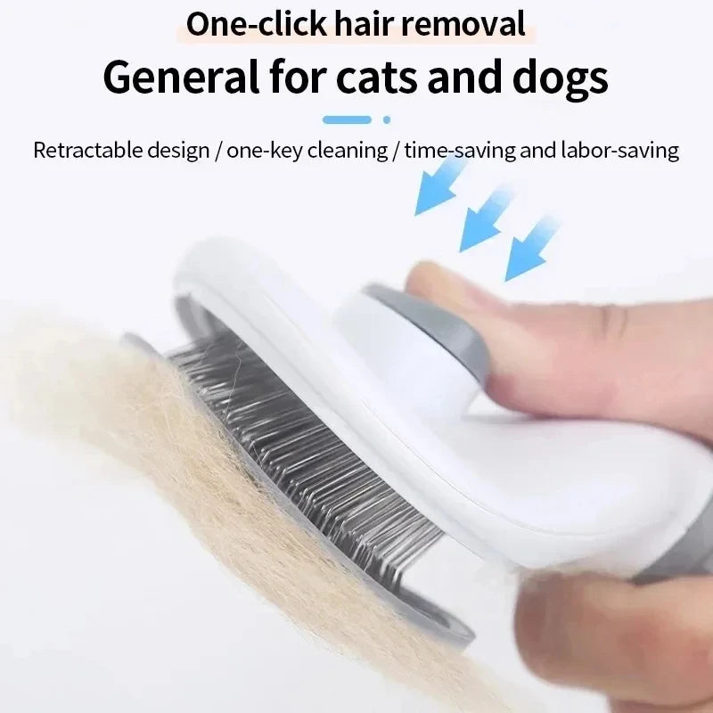 Pet Dog Brush Cat Comb Self Cleaning Pet Hair Remover Brush For Dogs Cats Grooming Tools