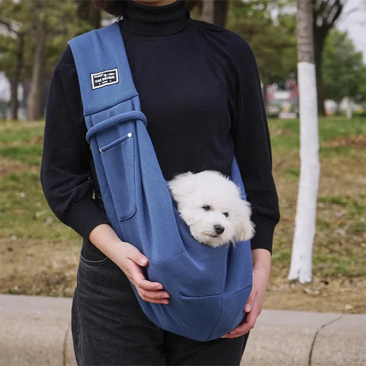 Comfortable Pet Crossbody Shoulder Bag Outdoor Travel Portable Cat Puppy Sling Carrier