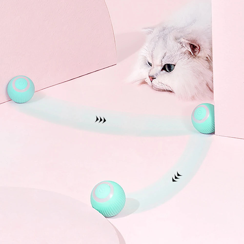Smart Cat Toys Automatic Rolling Ball Electric Cat Toys Interactive for Cats Training
