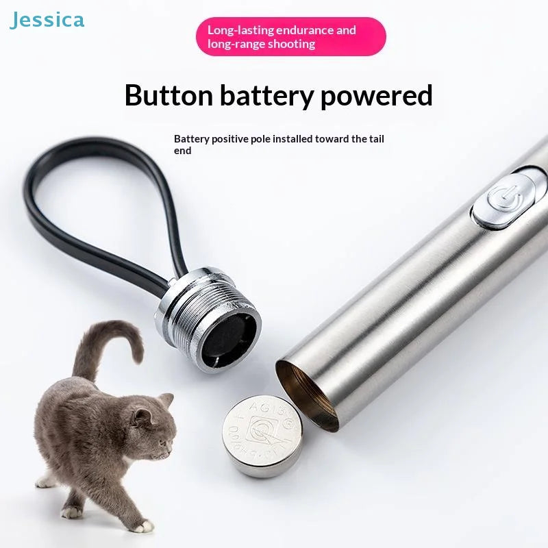 Multi-pattern Laser Cat Teaser Pen Pet Toy with Infrared Always-on Switch