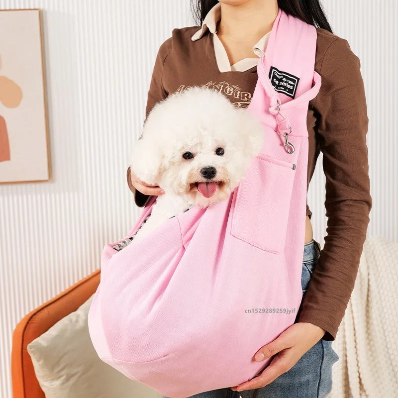 Comfortable Pet Crossbody Shoulder Bag Outdoor Travel Portable Cat Puppy Sling Carrier