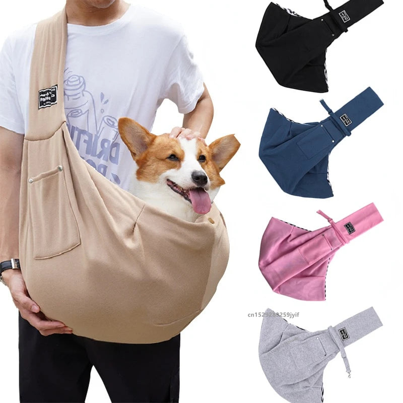 Comfortable Pet Crossbody Shoulder Bag Outdoor Travel Portable Cat Puppy Sling Carrier
