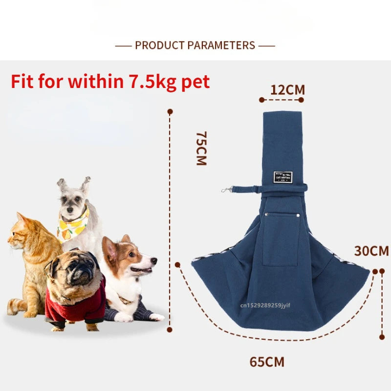 Comfortable Pet Crossbody Shoulder Bag Outdoor Travel Portable Cat Puppy Sling Carrier