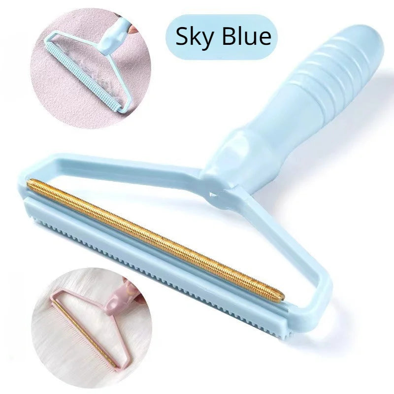 Pet Hair Remover Brush Portable Silicone Double Side Pet Hair Brush Sweater Cleaner Wool