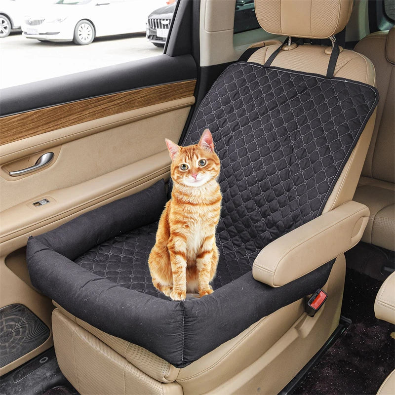 Dog Cat Pets Car Seat Cushion Outdoor Travel Hanging Bag Quilted Seat Pet Bed Car Nest