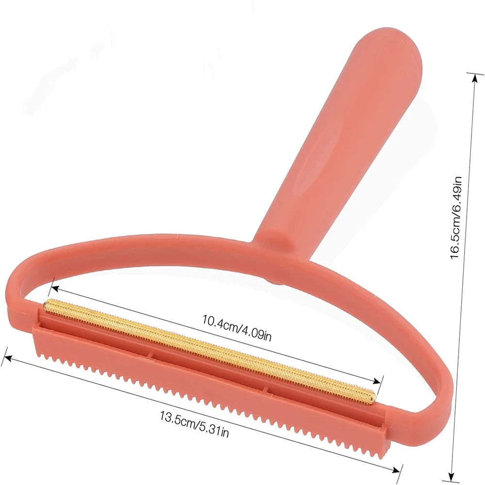Pet Hair Remover Brush Portable Silicone Double Side Pet Hair Brush Sweater Cleaner Wool