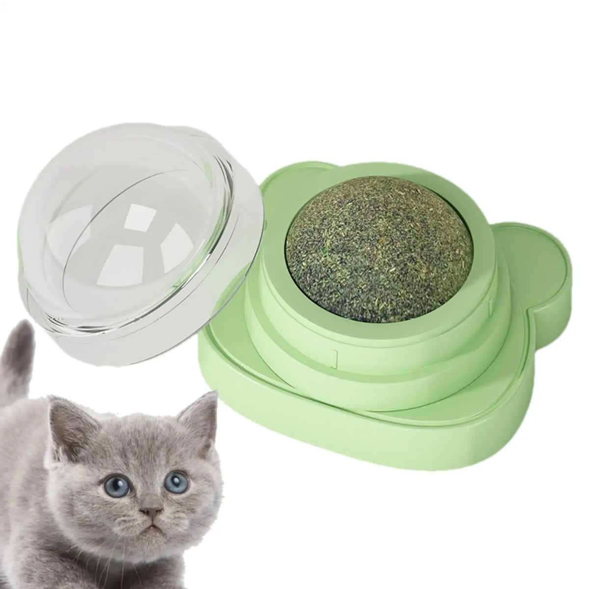 Interactive Cat Toy Catnip Lickable Rotatable Kitten Chew Toy Wall Catnip Cat Licking Toy