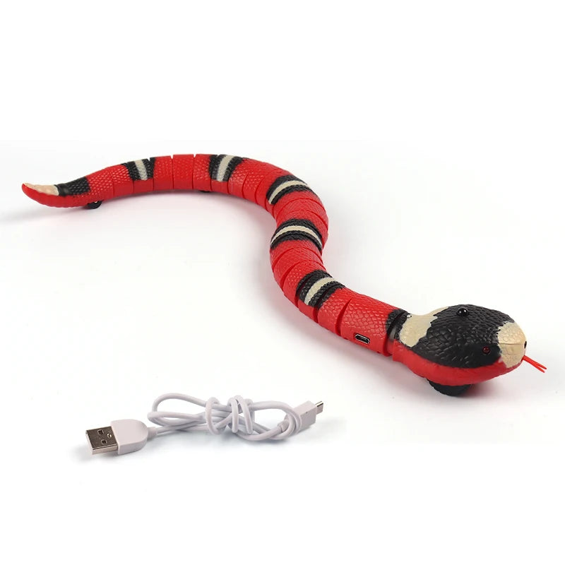 Smart Sensing Interactive Cat Toys Automatic Eletronic Snake Cat Teasering Play USB