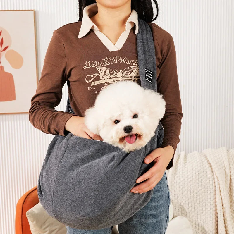 Comfortable Pet Crossbody Shoulder Bag Outdoor Travel Portable Cat Puppy Sling Carrier