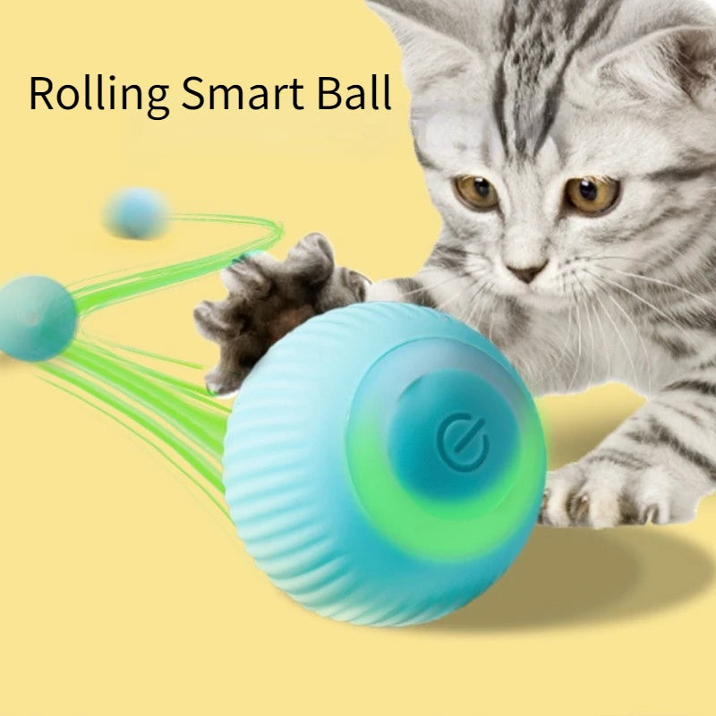 Smart Cat Toys Automatic Rolling Ball Electric Cat Toys Interactive for Cats Training