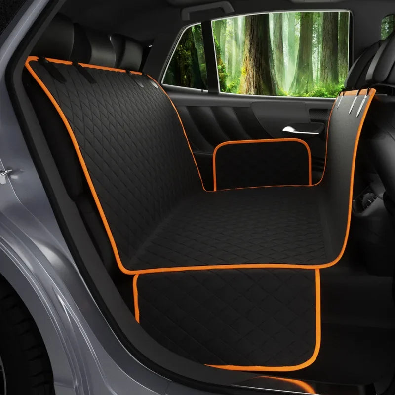 Waterproof, secure, convertible dog car seat cover for cleaner, calmer trips.