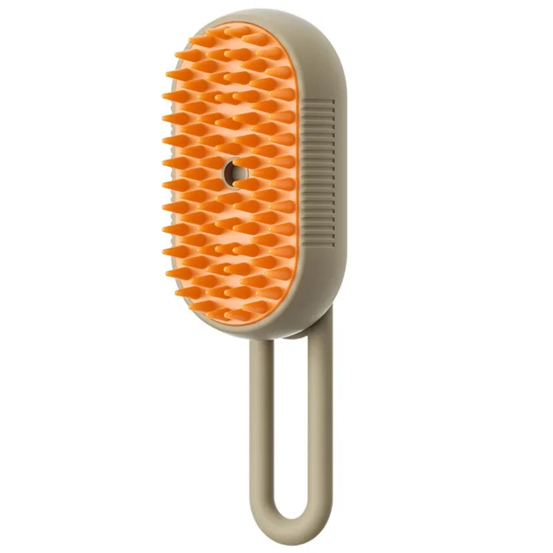 Steamy Dog Brush Electric Spray Cat Hair Brush 3 in1 Dog Steamer Brush for Massage Pet