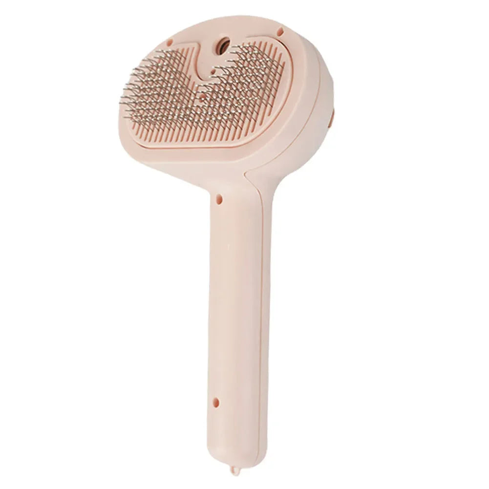 Self-cleaning Pet Hair Remove Comb Multi-Function Electric Spray Steam Brush For Cats