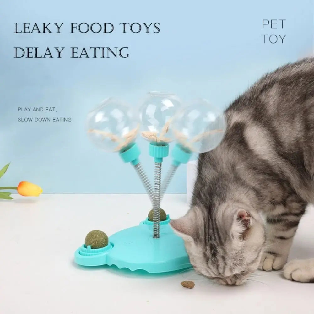 Pet Puzzle Food Leaking Ball Toy Cat Dog Interactive Treat Leaking Toy Cat Dog Feeder Fun