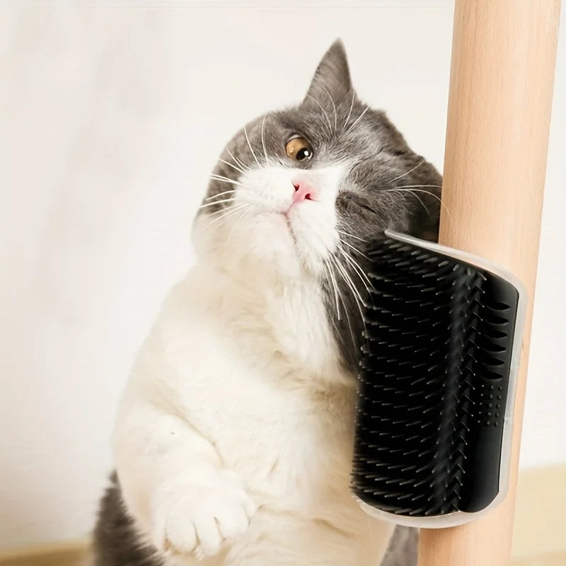 Pet cat scratching and stroking device, a toy for relieving boredom and self-amusement
